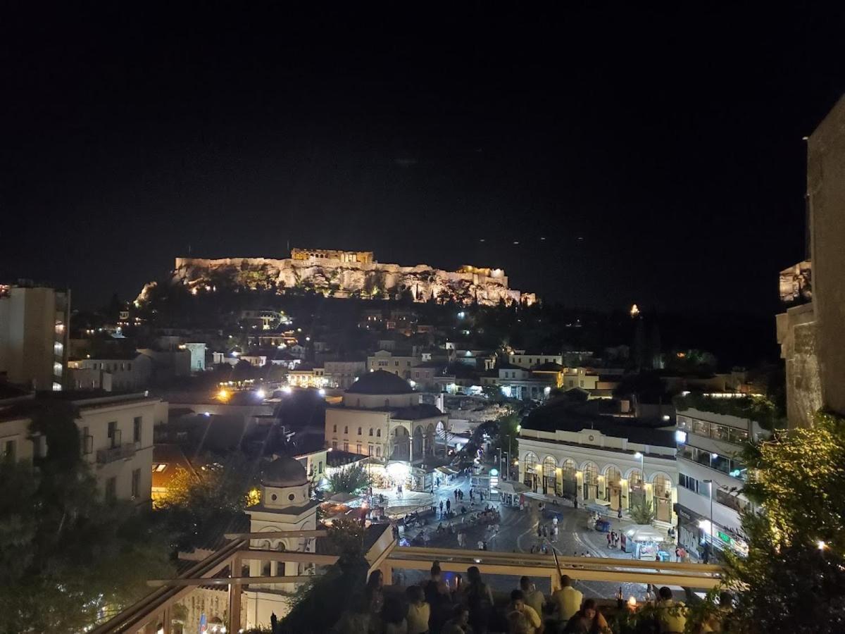 Sunny Studio With Parthenon View Balcony Athen Eksteriør bilde